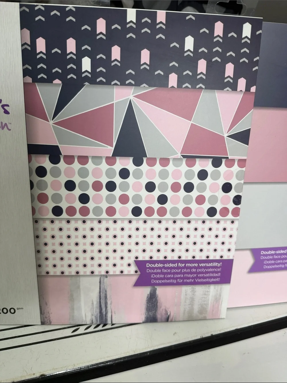 Crafters Companion Navy Blush & Navy and Blush Pearlescent Paper Pad